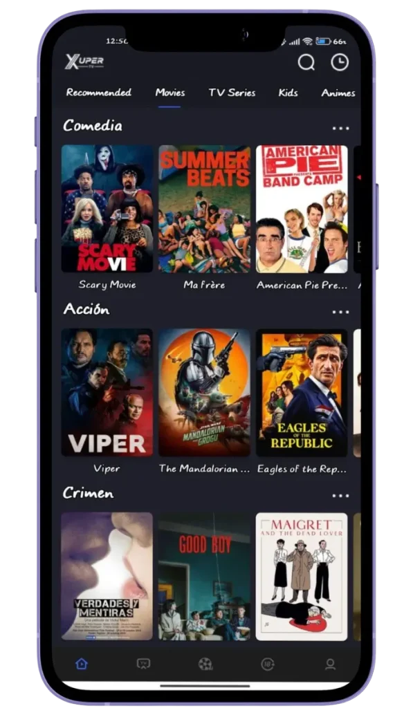 Películas más recientes