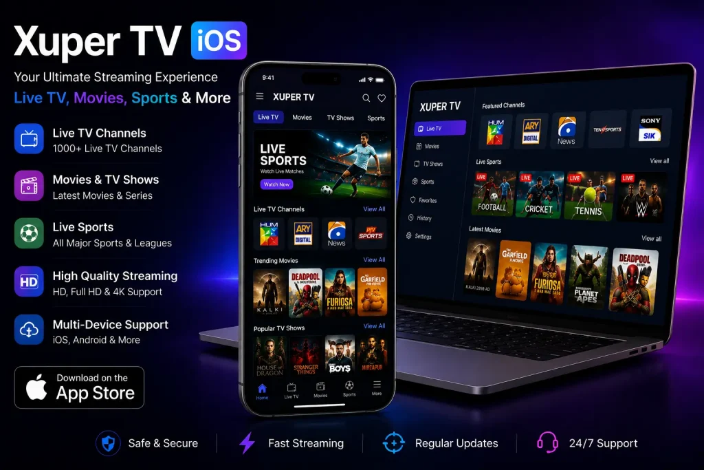 Última versión de Xuper TV para iOS